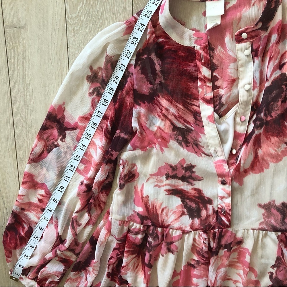 H&M Chiffon Floral Print Mini Dress Set Size XS - Picture 13 of 14